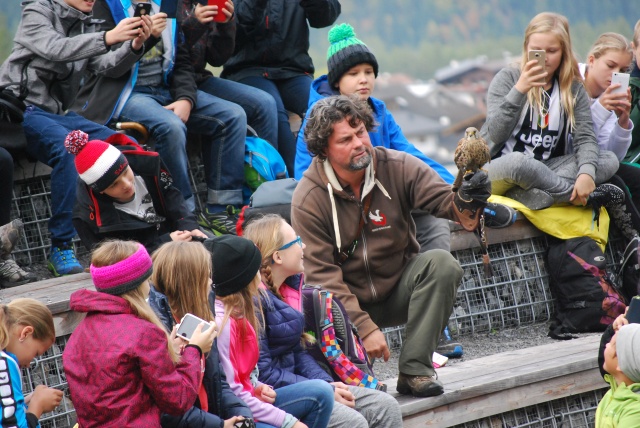 Fotoshooting mit Greifvogel